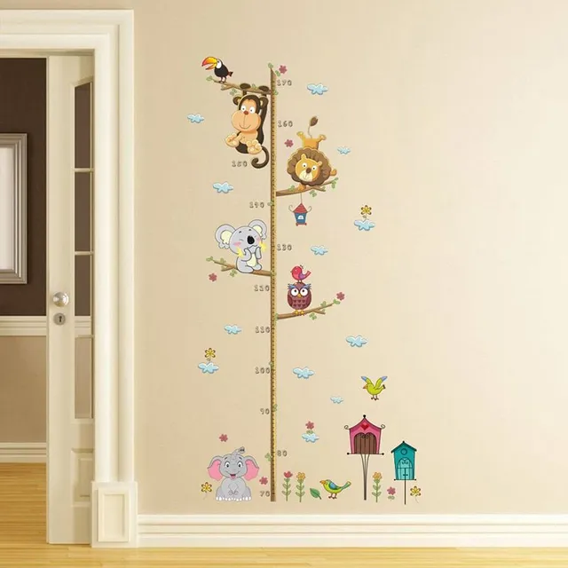 Sticker on the wall - Meter with pets