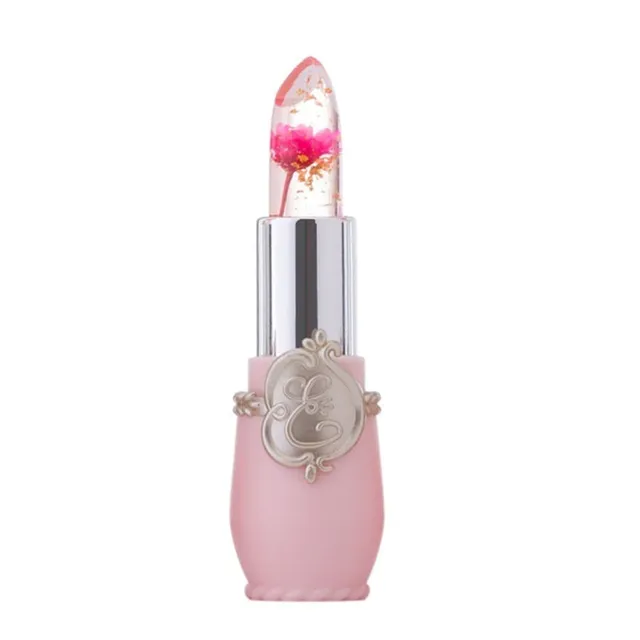 Transparent lip gloss - floral lipstick