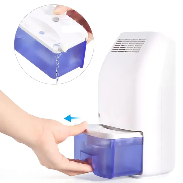 Portable dehumidifier with removable electric air dryer