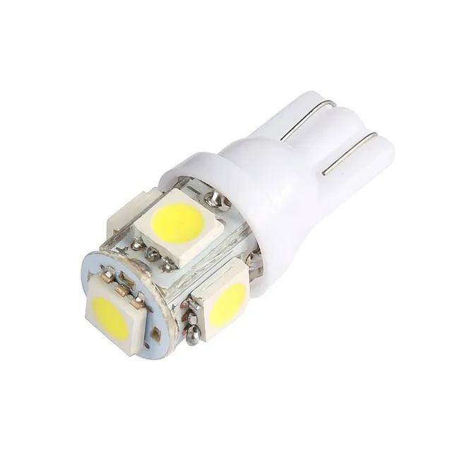 Bec LED alb pentru mașină - set de 10 bucăți