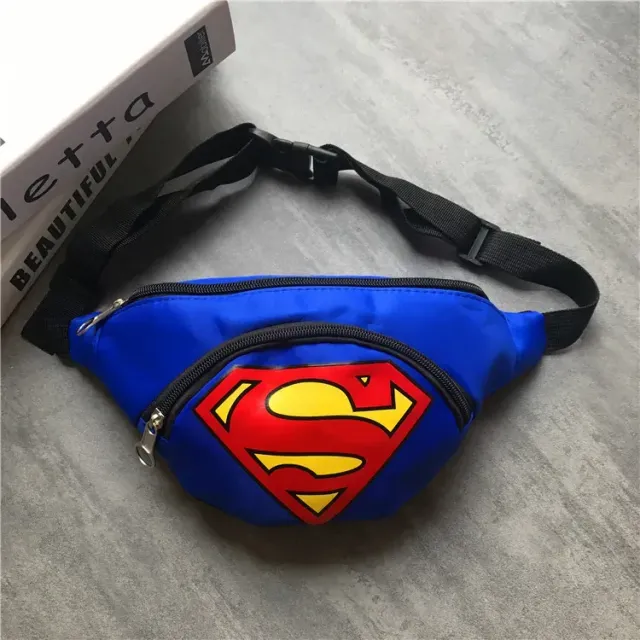 Unisex fanny pack with two pockets in themes of popular superheroes
