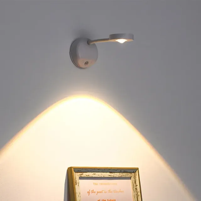 Vezeték nélküli fali lámpa LED-es háttérvilágítással otthoni