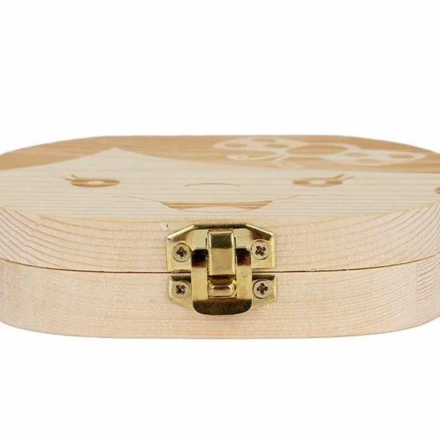 Wooden box for baby teeth - boy/girl