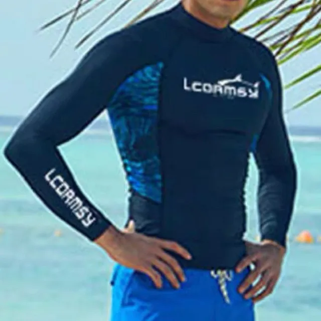 Męska koszulka do pływania z długim rękawem