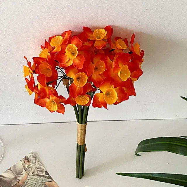 Umělá kytice narcisů 5 ks - věrná dekorace pro domov