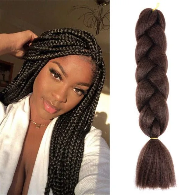 Kanekalon hair on braids - more variants