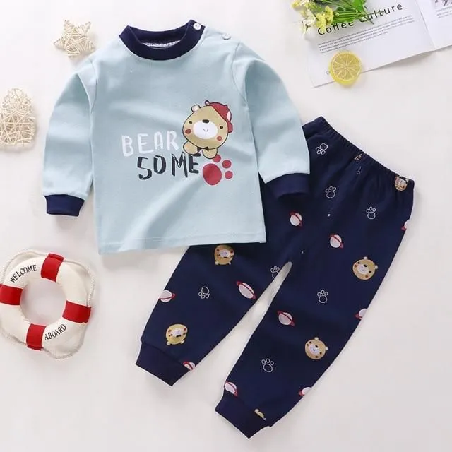 Set de pijamale din bumbac pentru copii