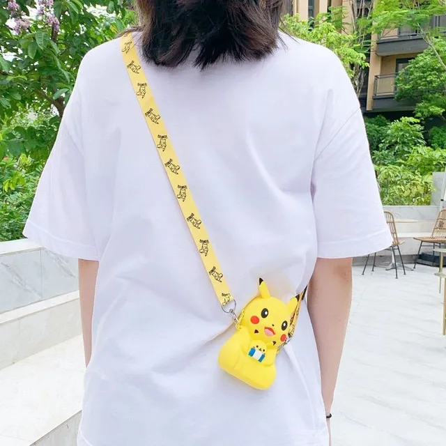 Nowoczesne dziecięce silikonowe kieszonki na ramieniu Pokemon