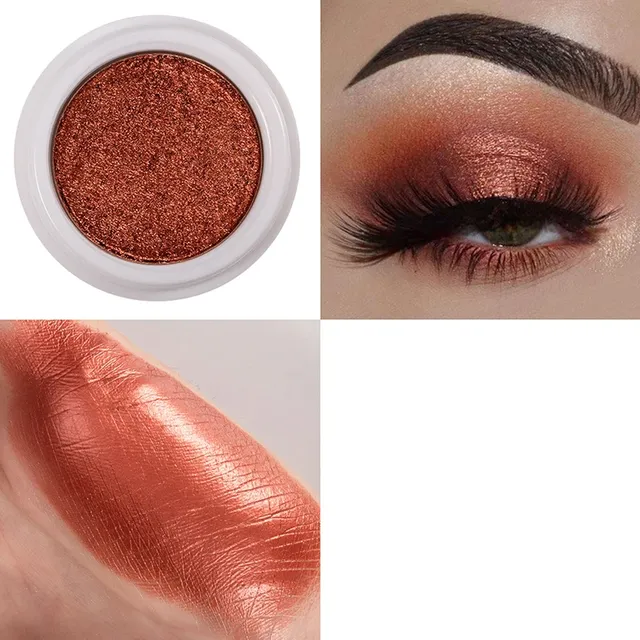 Luxurious metallic eye shadows - changing color when changing angle of light, several color variants