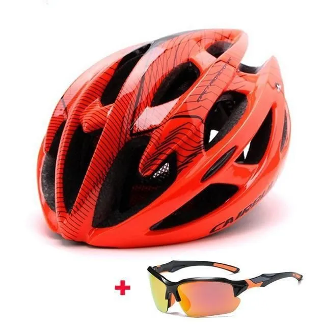 Ultralight cycling helmet orange-c l-57-63cm
