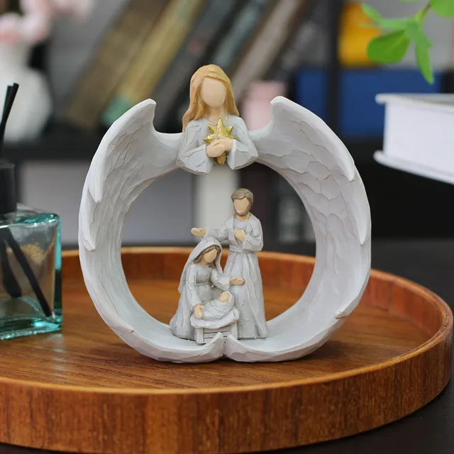 Resin statue of angels: Christmas and Easter decorations to your home