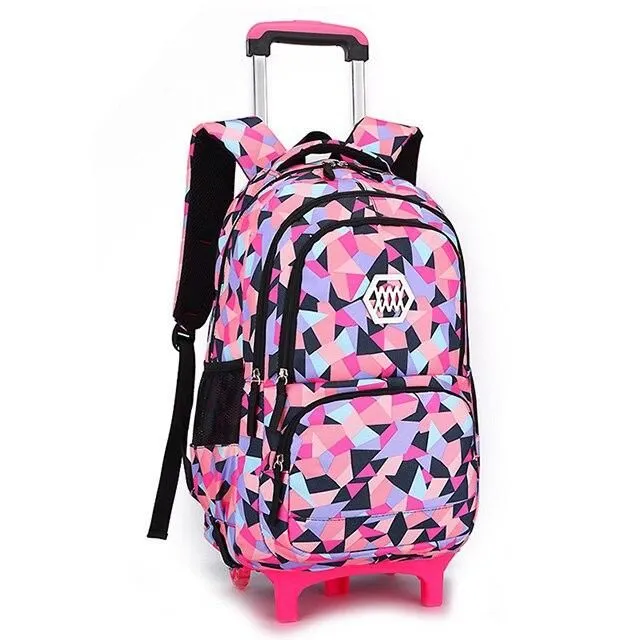 School backpack on wheels