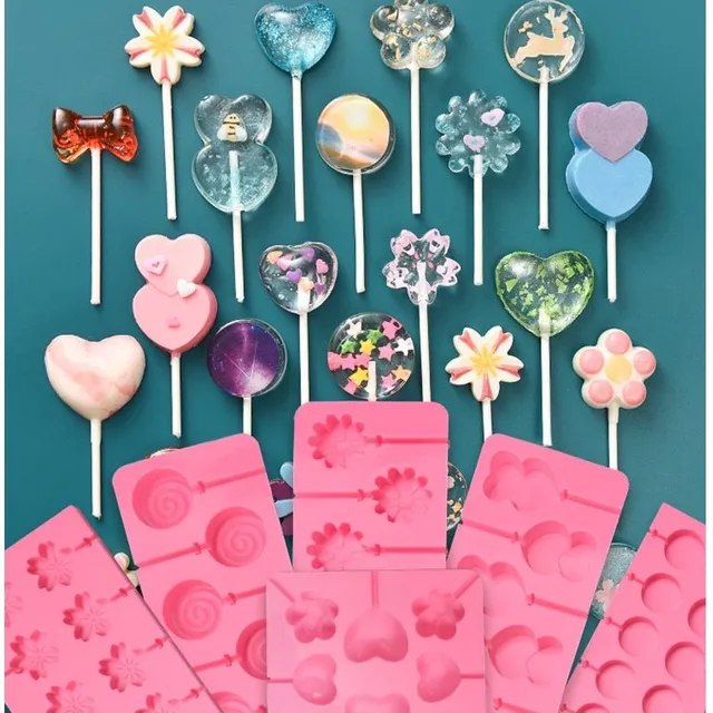 3D silicone mould for lollipops