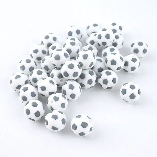 Silicone beads in the shape of balls J3219