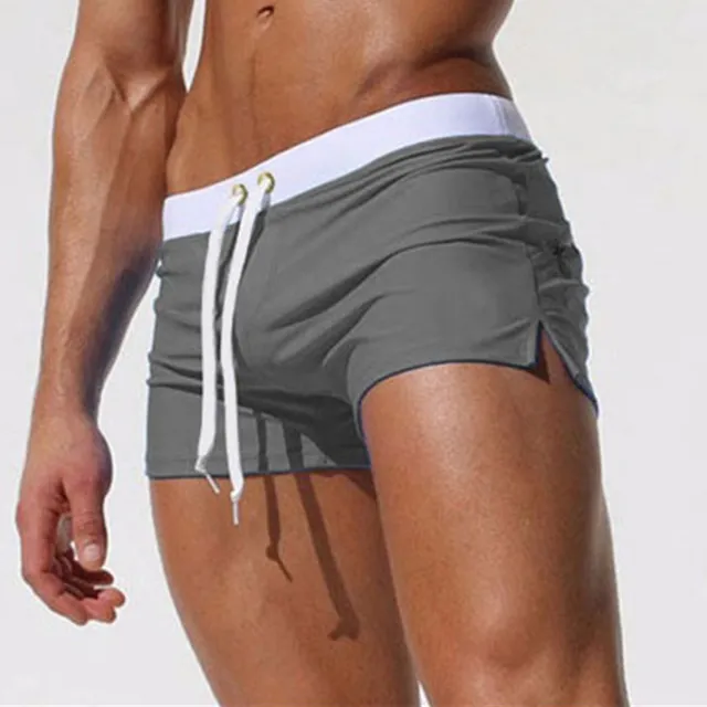 Men's breathable swimming shorts tmave-seda xxl