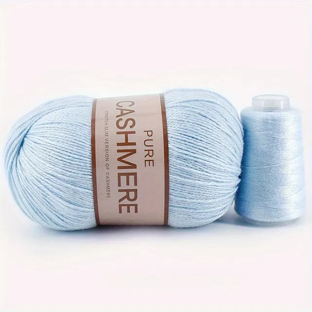 Beautiful 98% cashmere yarn for hand knitting and crochet - soft and suitable for machines - ball for scarves, sweaters and more