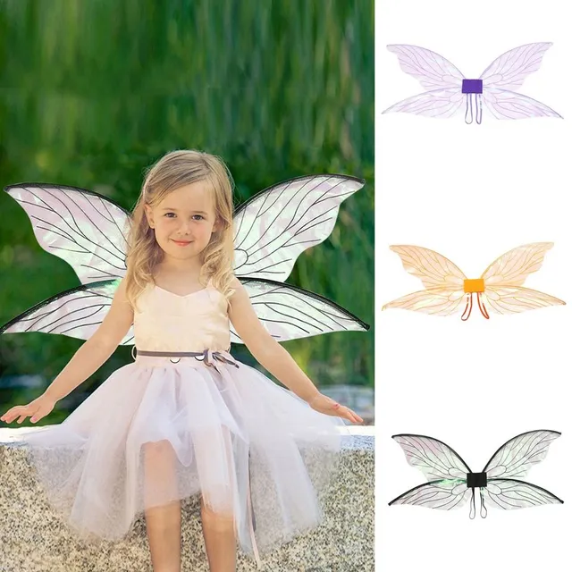 Children's stylish butterfly wings with elastic band - various colours