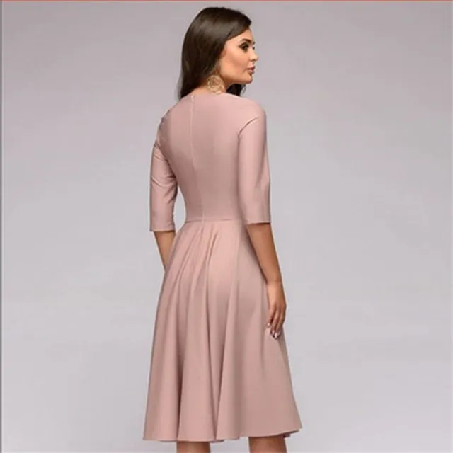 Women's elegant dress with wide skirt Nubia