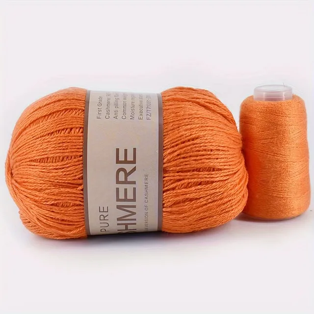 Beautiful 98% cashmere yarn for hand knitting and crochet - soft and suitable for machines - ball for scarves, sweaters and more