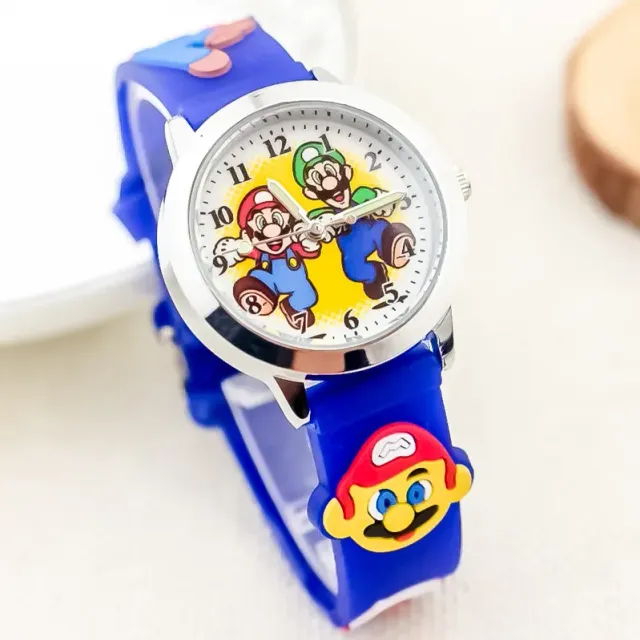 Baby analog watch with Super Mario Bros motif.