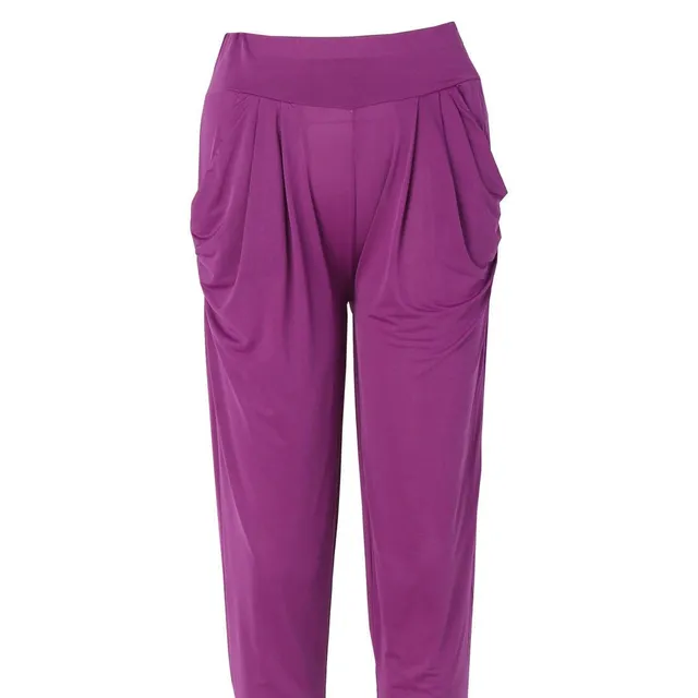 Pantaloni comodi da donna Cornelia purple