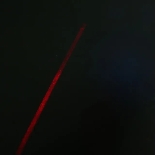 LED bike light with laser