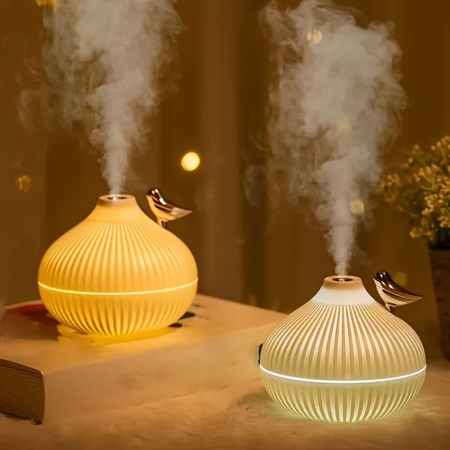 Small and quiet humidifier with night light "Onion"