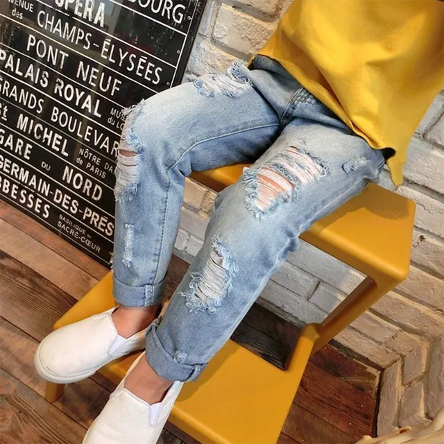 Children's ripped jeans