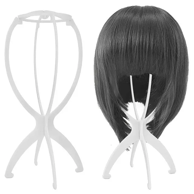 Portable wig stand for women - travel stand for head wig with the function of editing and saving