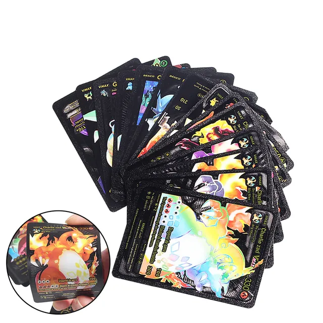 Pokémon kartičky VMax kolekce Black - 55 ks