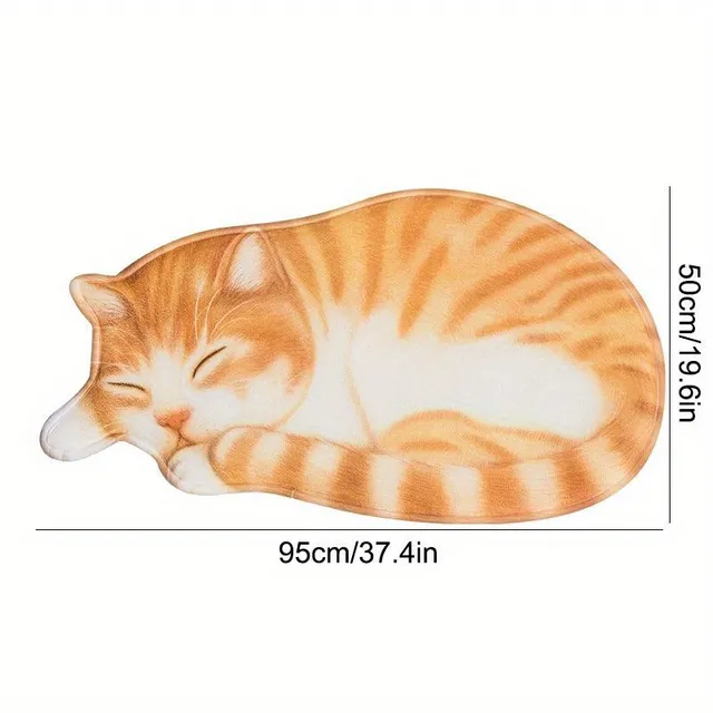 Smooth, fast-drying and anti-slip pad with cat pattern