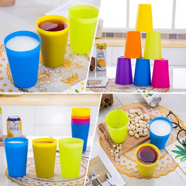 Set, Drink Cup made of colored plastic, unbreakable party utensils