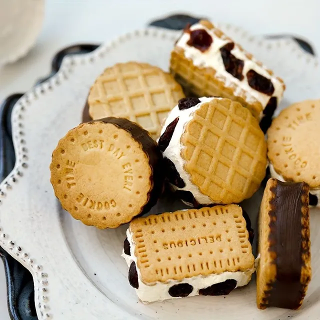 Sada 4 koláčikov - vafle pre zábavu a ľahké pečenie cookies, koláče a sladkosti