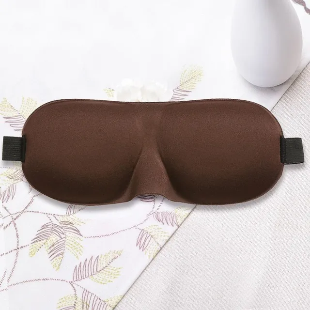 3D mäkká a pohodlná maska na oči na spanie Coffee