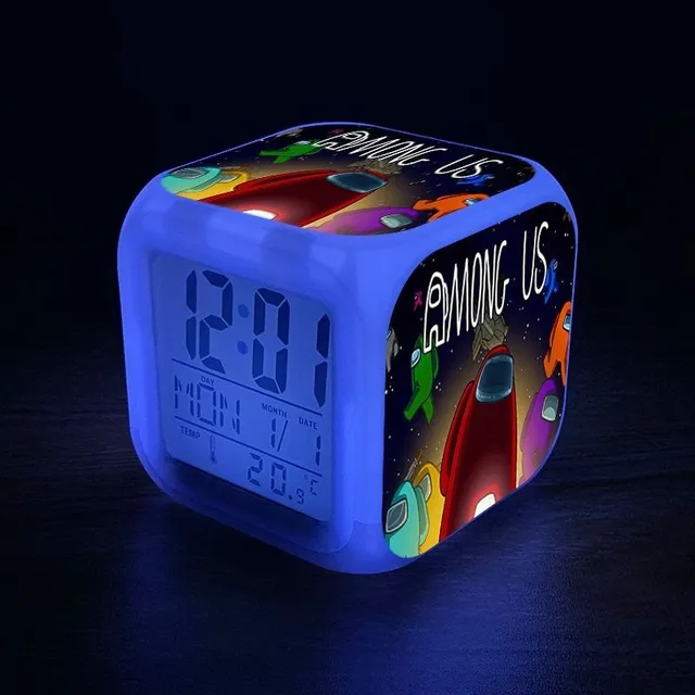 Lighting alarm for children with gaming motifs among-us-17