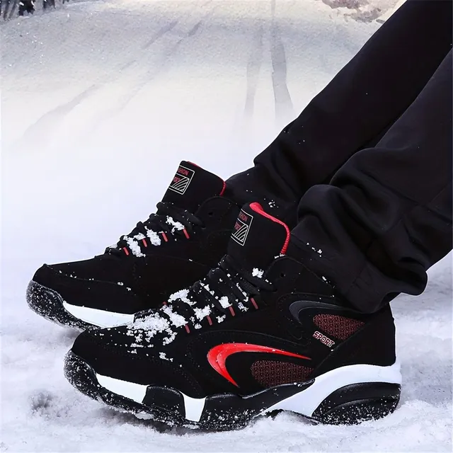 Men's Winter Sneakers With Wave lining, Thermoboty, Warm Sneakers On Autumn and Winter