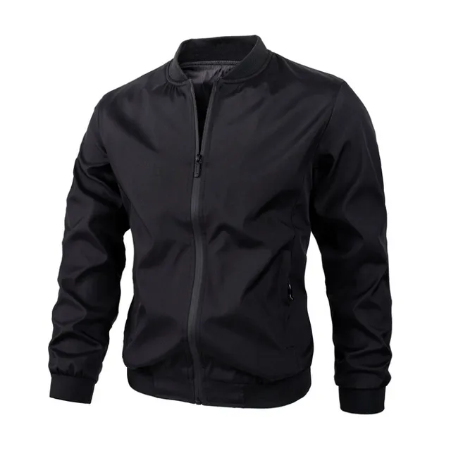 Men's lightweight windbreaker, stylish men's jacket with zipper