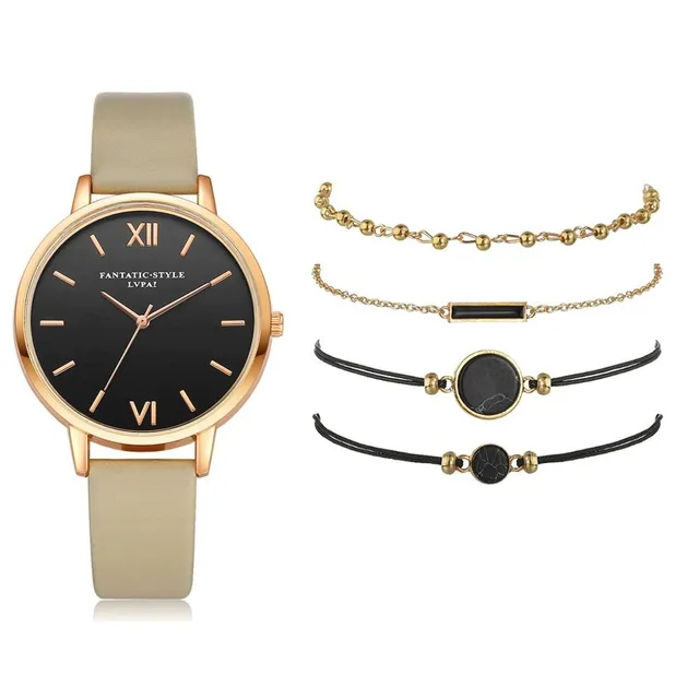 Nádherný elegantní dámský set řetízků a hodinek  - více variant