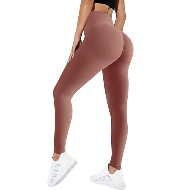 High waisted leggings for women with sexy push-up effect for sports and fitness