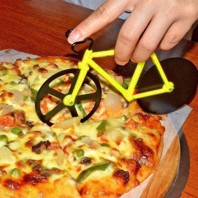 Dvojité rezacie kolieska s nepriľnavým povrchom Nerezový krájač na pizzu