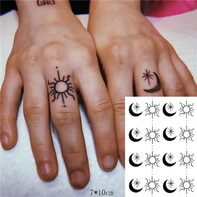 Fake waterproof tattoos on the body