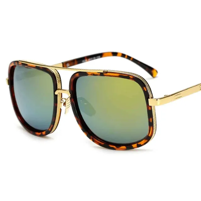 Luxusné pánske slnečné okuliare Lazar zelena-skla