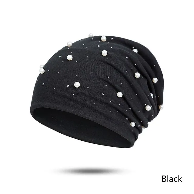 Stylish ladies cap with pearls