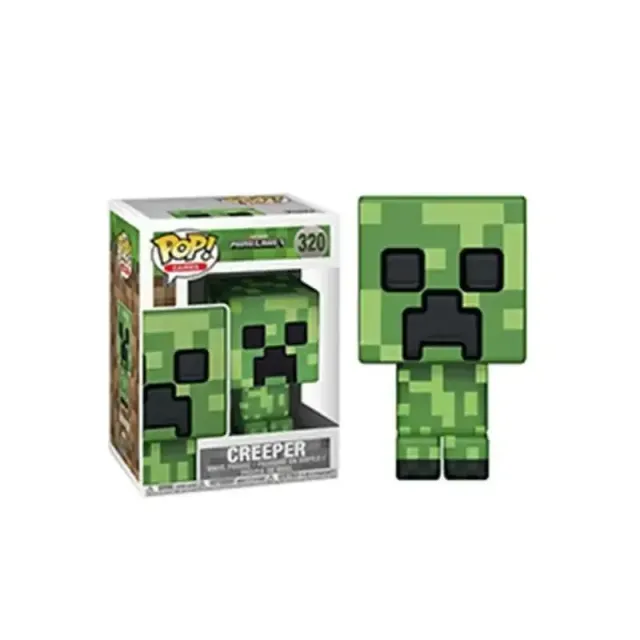 Figurine en plastique pour enfants représentant des personnages du jeu populaire Minecraft - Funko POP