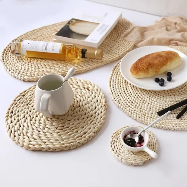 Beautiful trendy round placemats