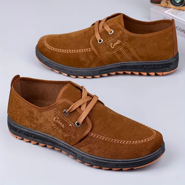 Male textile boots for business and leisure