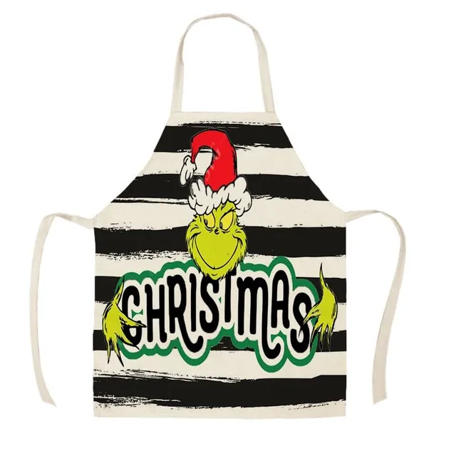 Fășă de bucătărie de Crăciun unisex cu imprimeu Grinch