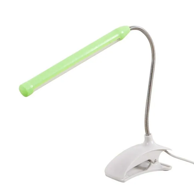 Flexible LED lamp with clip for comfortable reading