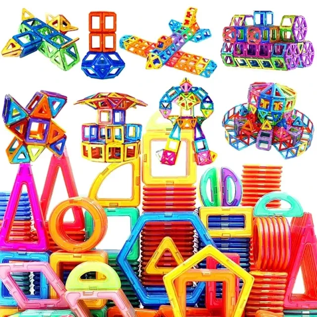 Nagy mágneses építőelem gyerekeknek - oktatási játékok