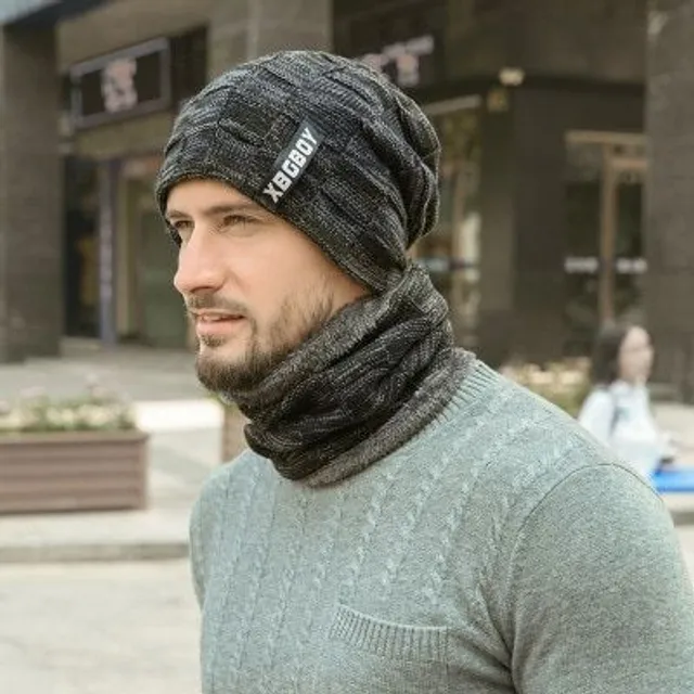 Ensemble d'hiver pour homme Giovani - Bonnet et écharpe